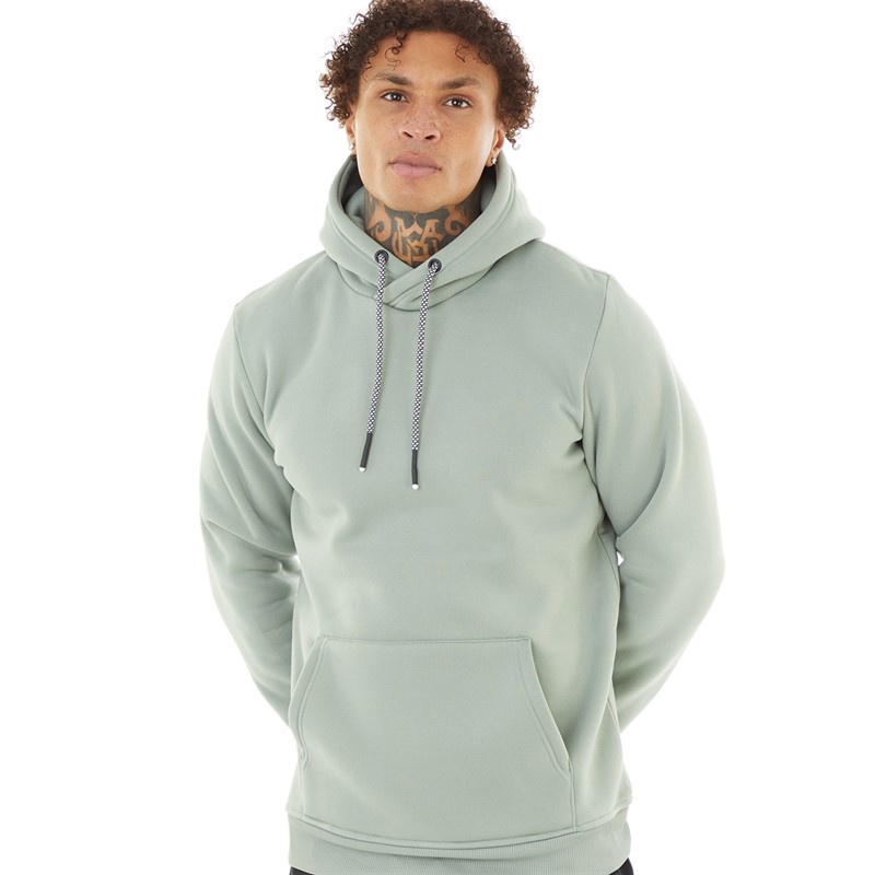 Buy Brave Soul Mens Schizoid Hoodie Minral Green