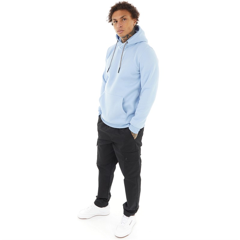 Buy Brave Soul Mens Schizoid Hoodie Cloud Blue