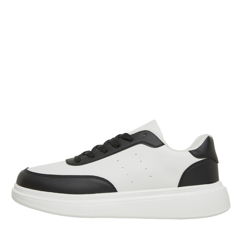 Brave Soul Mens Hampton Trainers Black/White