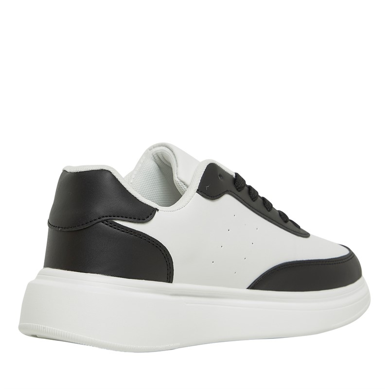 Brave Soul Mens Hampton Trainers Black/White