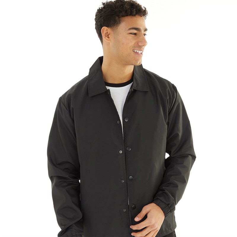 Buy Brave Soul Mens Bond Coach Jacket Black