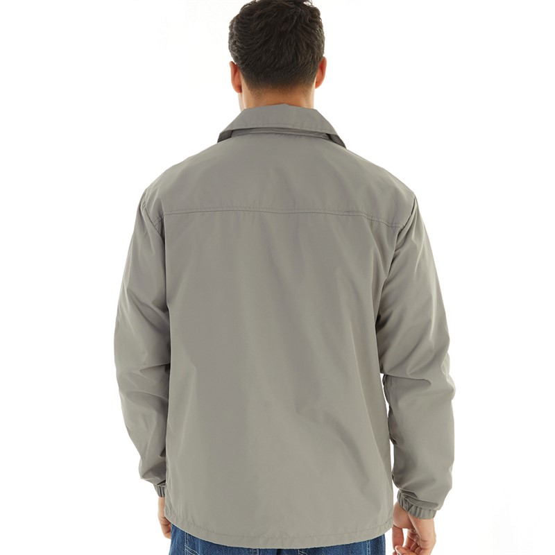 Brave Soul Mens Bond Coach Jacket Grey