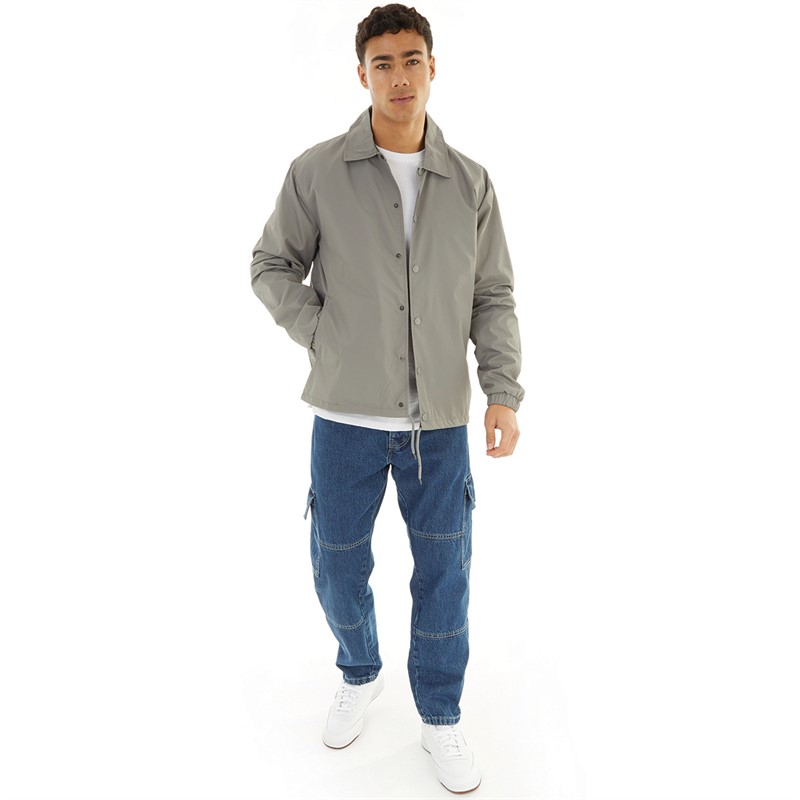 Brave Soul Mens Bond Coach Jacket Grey