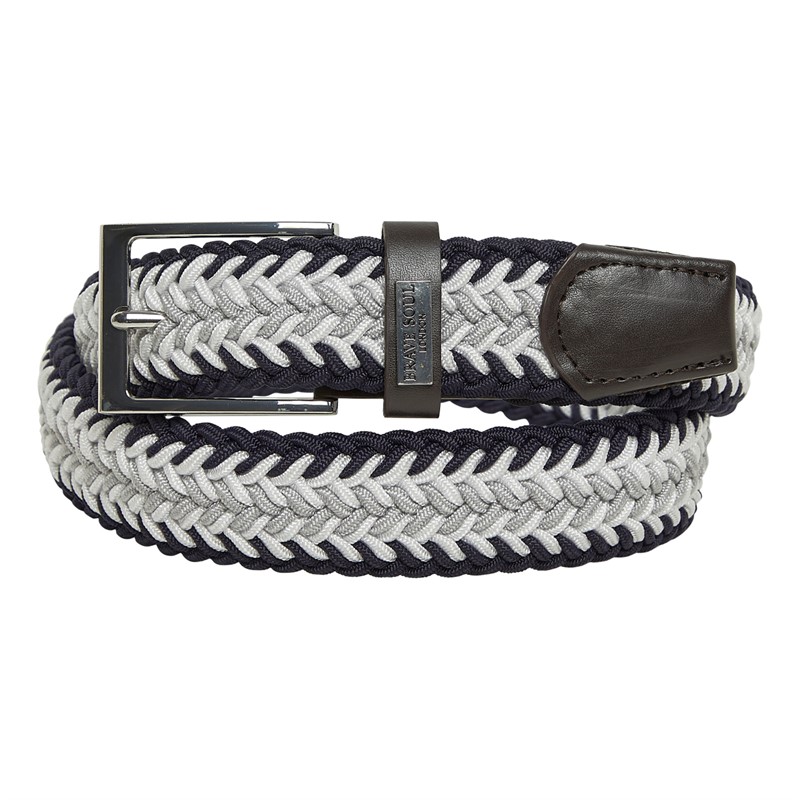 Brave Soul Mens Belt Navy/Grey