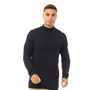 Brave Soul Mens Neville Turtle Neck Jumper French Navy