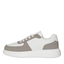 Brave Soul Mens Hamp Trainers White/Light Grey/Black