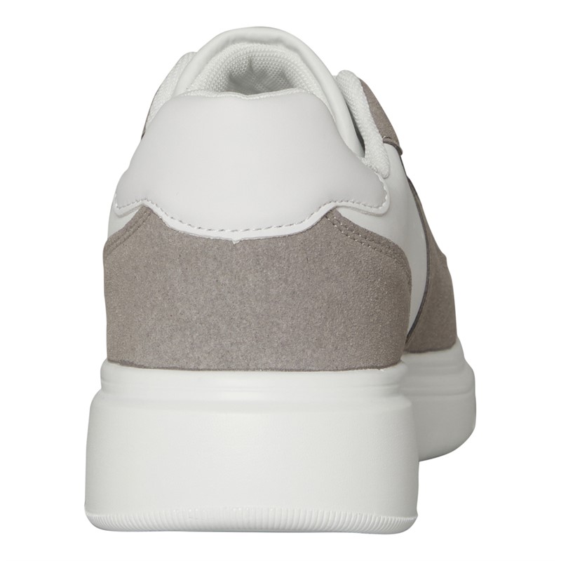 Brave Soul Mens Hamp Trainers White/Light Grey/Black