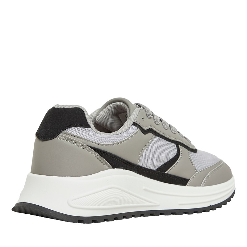 Brave Soul Mens Rango Trainers Charcoal/Grey