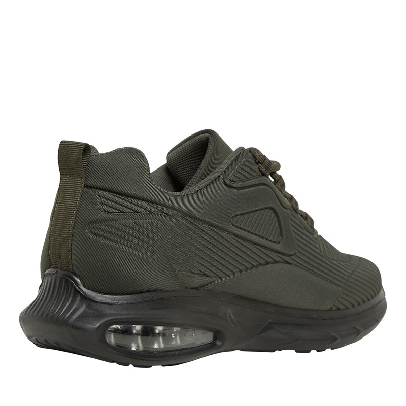 Brave Soul Mens League Bubble Trainers Khaki/Black