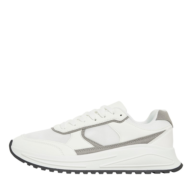 Brave Soul Mens Rango Trainers White/Grey