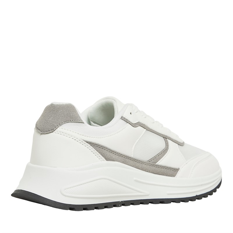 Brave Soul Mens Rango Trainers White/Grey