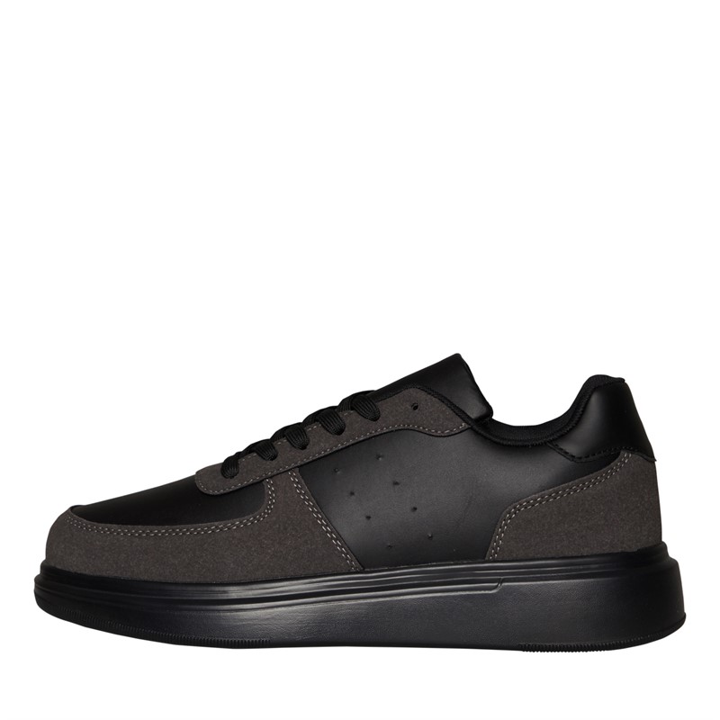 Brave Soul Mens Hamp Trainers Black/Grey