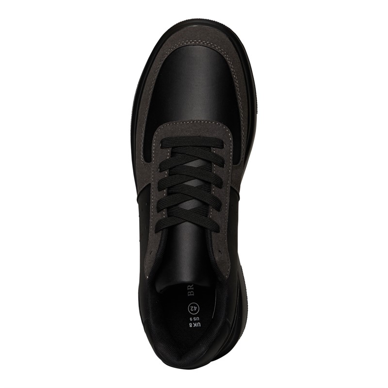 Brave Soul Mens Hamp Trainers Black/Grey