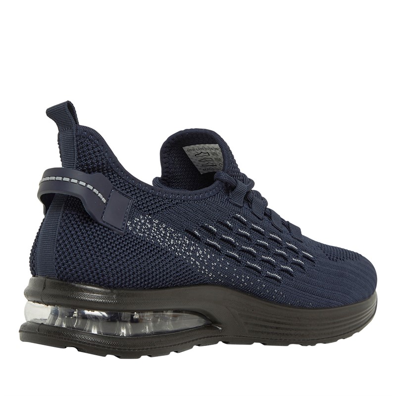 Brave Soul Mens Lakeside Bubble Trainers Navy/Black