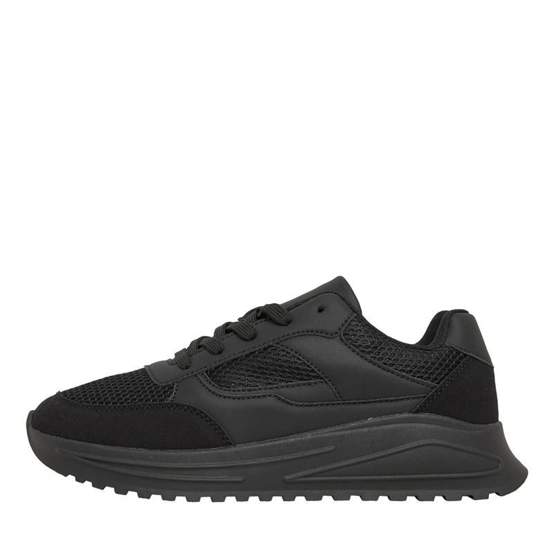 Brave Soul Mens Ontario Trainers Black Mono