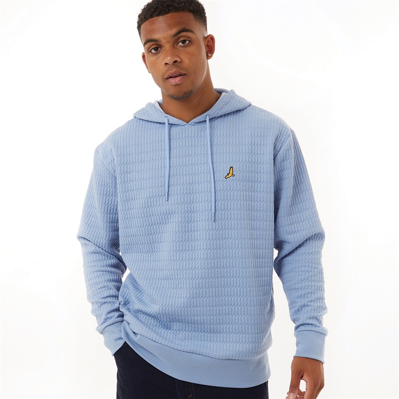 Brave Soul Mens Rutter Hoodie Blue