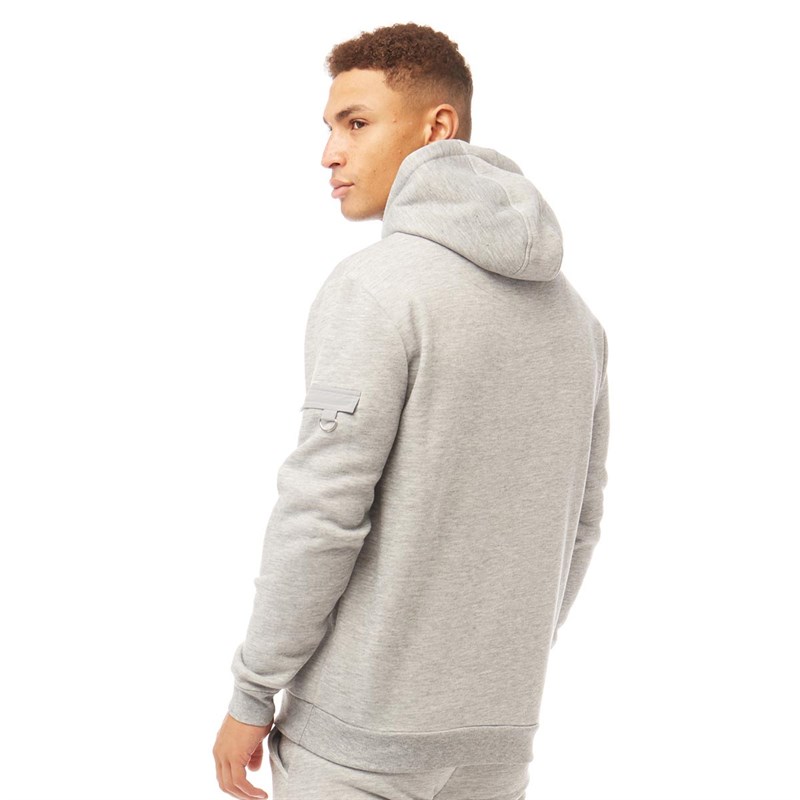 Buy Brave Soul Mens Chelsea Hoodie Grey Marl/Black