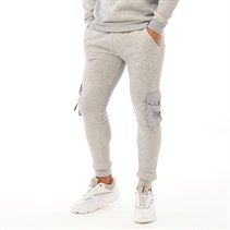 Brave Soul Mens Chelsea Joggers Grey Marl/Black