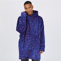 Brave Soul Mens Chilli AOP Snuggle Fleece Navy/Multi