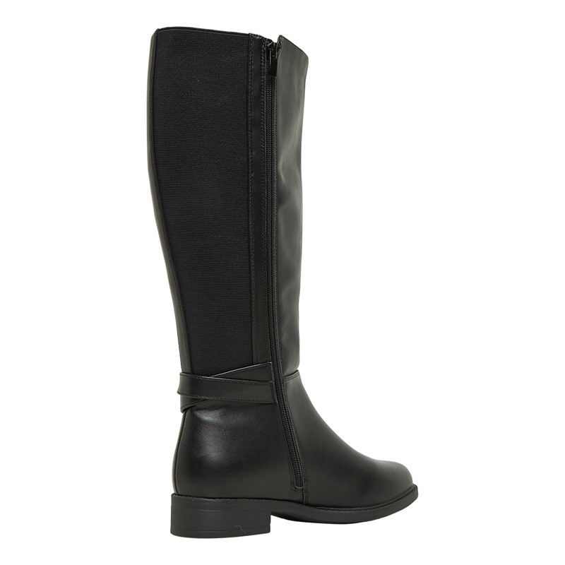 Brave Soul Womens Beck Knee High Boots Black