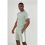 Brave Soul T-Shirt und Shorts Set Herren Watson Mintgrün/Optik Weiß