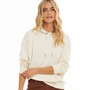 Brave Soul Womens Bonnie Oversized Hoodie Cream