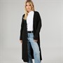 Brave Soul Womens Laos Drop Shoulder Maxi Cardigan Black