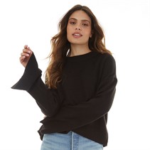 Brave Soul Womens Moxy Crew Neck Jumper Black