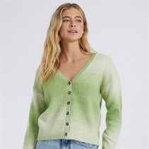 Brave Soul Womens Milan Cardigan Green Mix