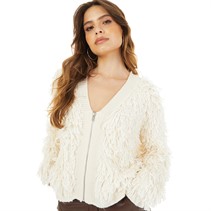 Brave Soul Womens Loop Cardigan Cream