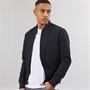 Brave Soul Mens Sebastian Bomber Jacket Dark Navy