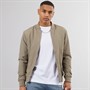Brave Soul Mens Sebastian Bomber Jacket Taupe