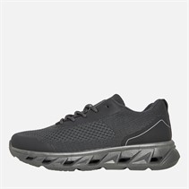 Brave Soul Mens Train Trainers Dark Grey/Black