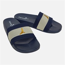 Brave Soul Mens Theo Eagle Slides Navy/Ecru