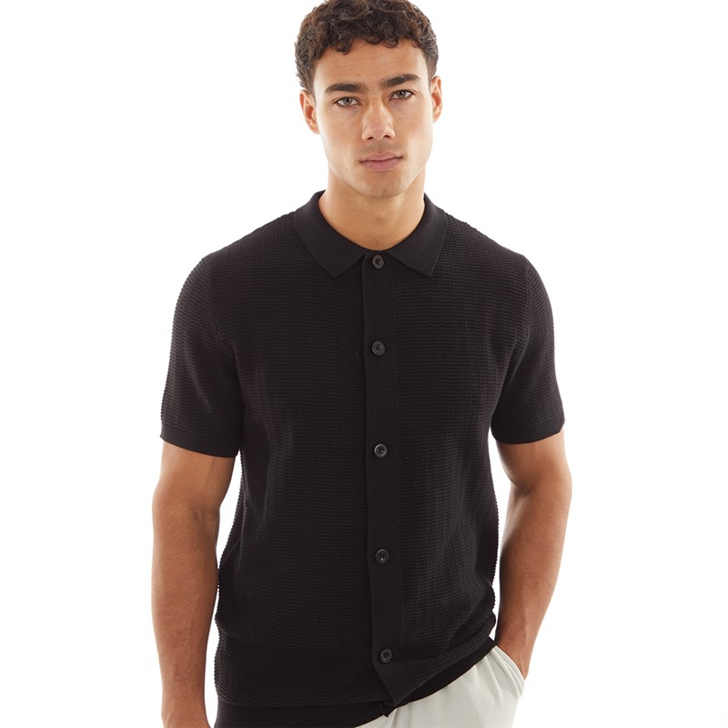 Brave Soul Mens Vinci Shirt Black