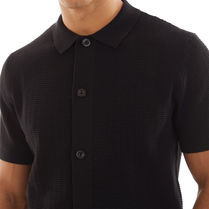 Brave Soul Mens Vinci Shirt Black