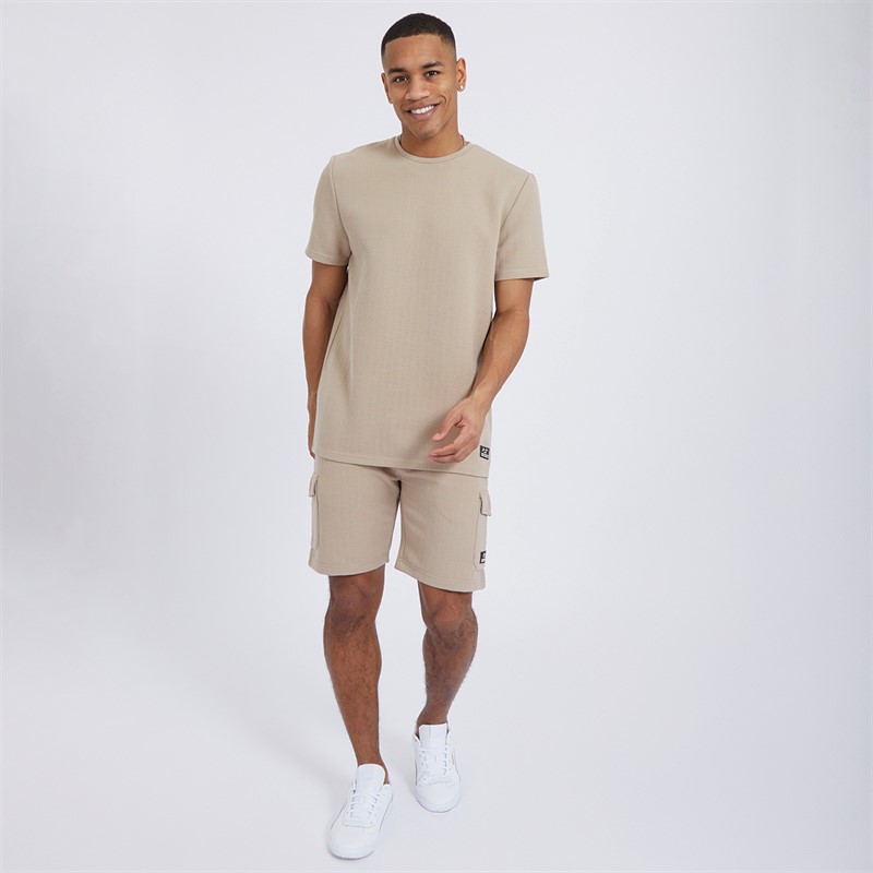 Brave Soul Mens Emery T-shirt Taupe