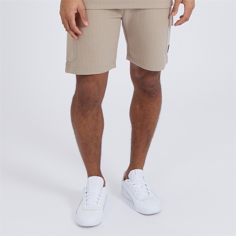 Brave Soul Mens Emery Shorts Light Sand