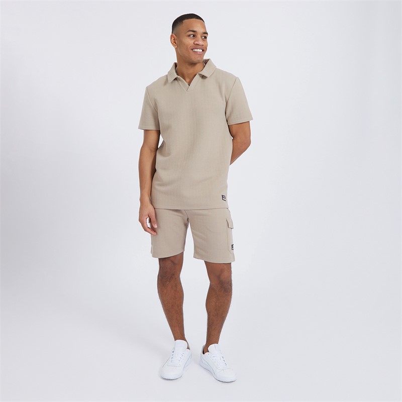 Brave Soul Mens Emery Shorts Light Sand