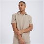 Brave Soul Mens Emery Polo Taupe