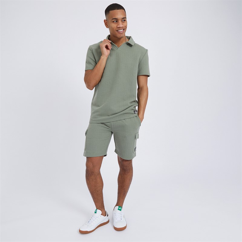 Brave Soul Mens Emery Shorts Washed Sage