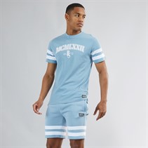 Brave Soul Mens Berlet Co-Ord Steel Blue/Optic White
