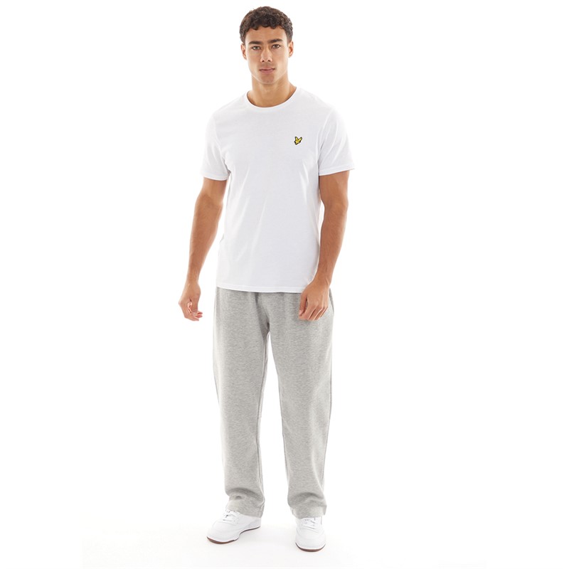 Brave Soul Mens Oversized Fit Cronus Joggers Light Grey Marl