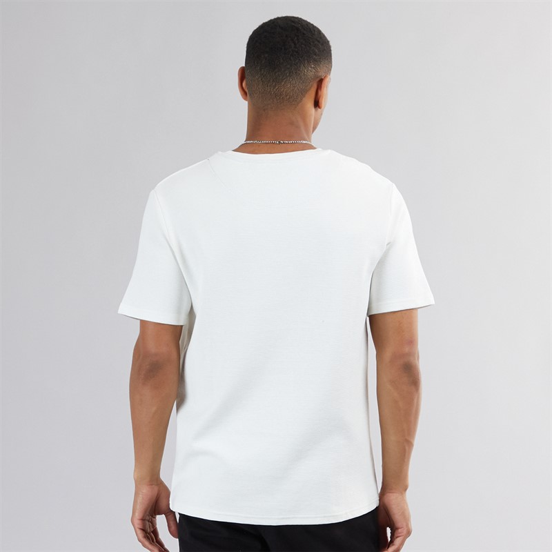 Brave Soul Mens Relaxed Fit Testamen T-Shirt Off White
