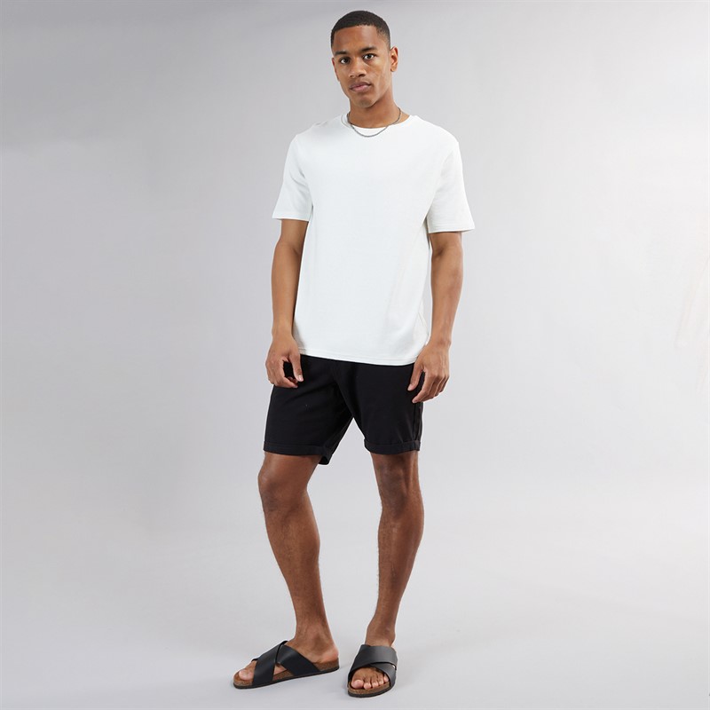Brave Soul Mens Relaxed Fit Testamen T-Shirt Off White