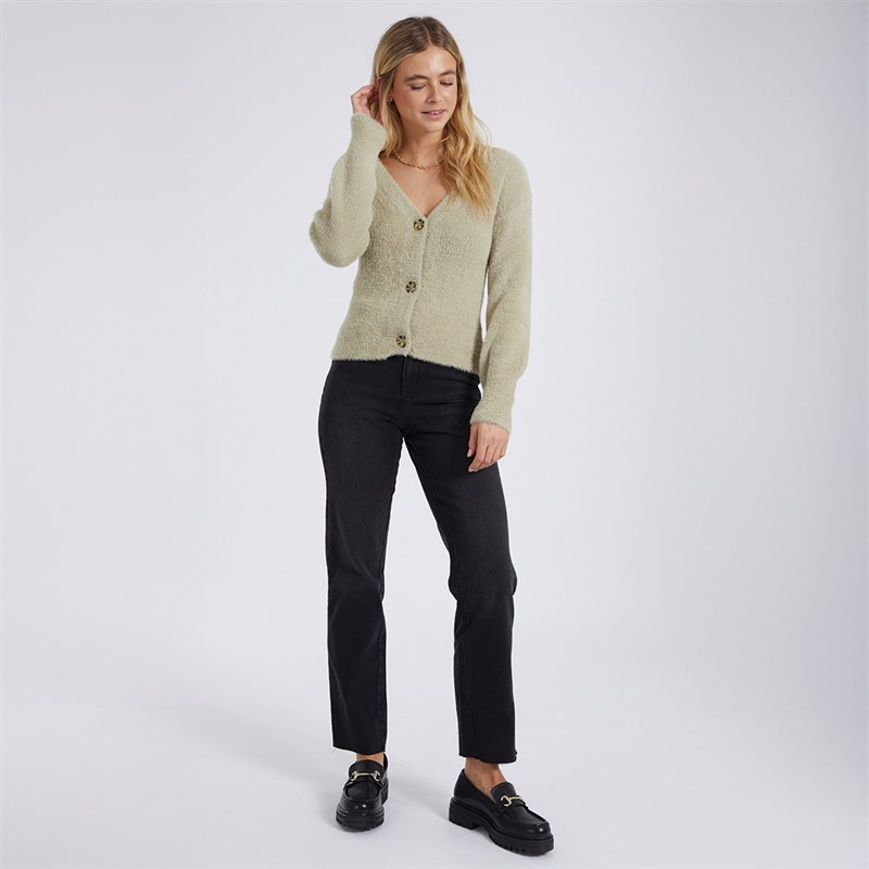 Brave Soul Womens Bosh Cardigan Light Sage