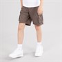 Brave Soul Boys Canvas Shorts Grey