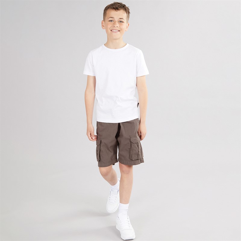 Brave Soul Boys Canvas Shorts Grey