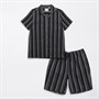Brave Soul Boys Shirt And Shorts Co-Ord Set Black/Ecru