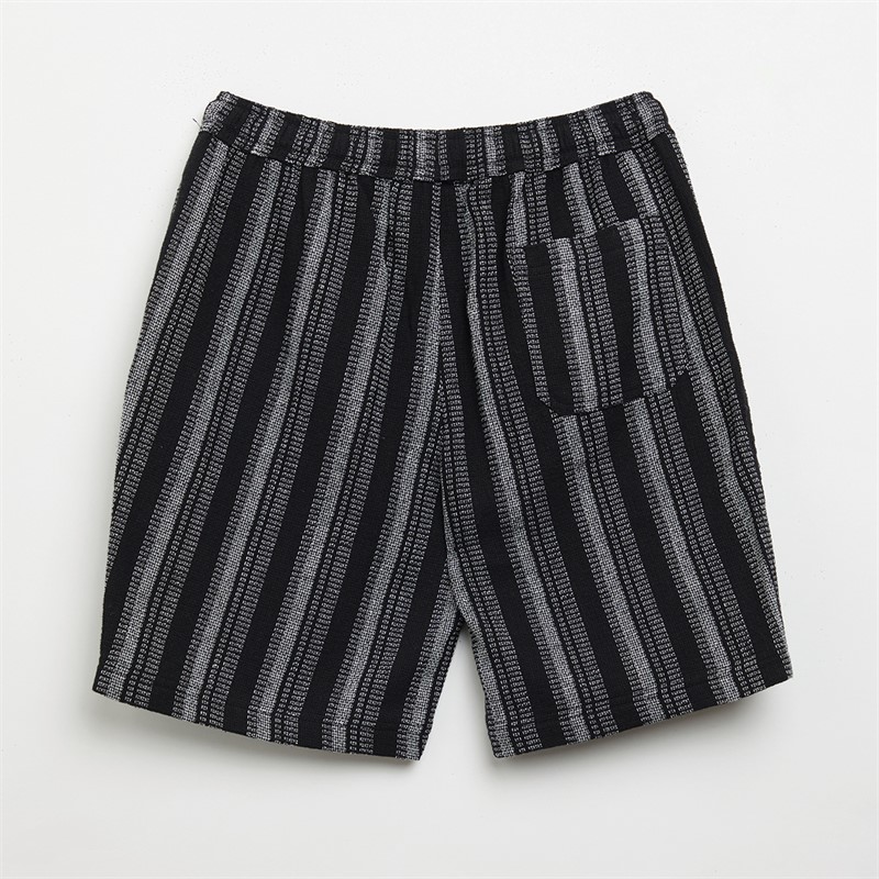 Brave Soul Boys Shirt And Shorts Co-Ord Set Black/Ecru